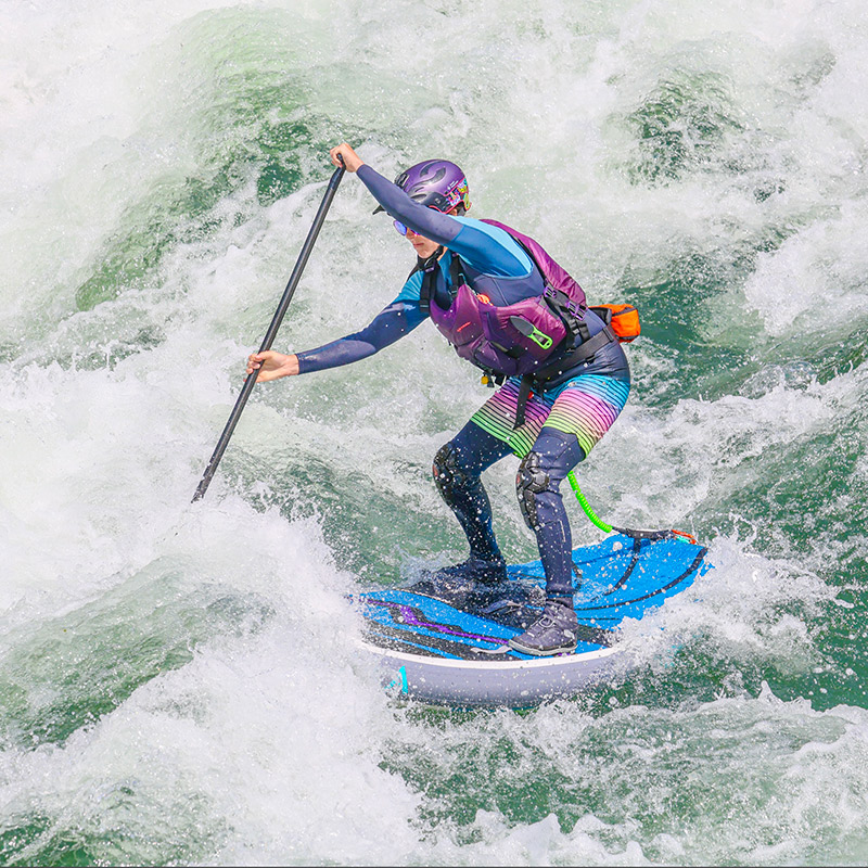 Christina paddleboarding